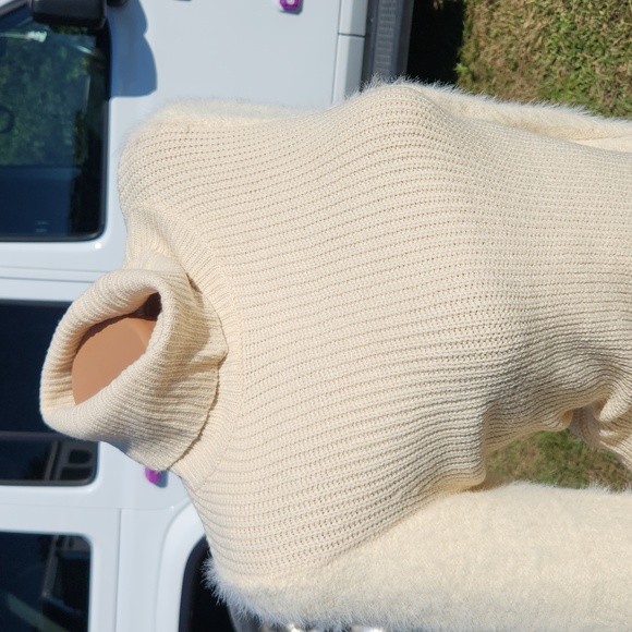 Thick Winter Knitted Bodycon Ribbed Sweater Dress - Picture 14 of 17